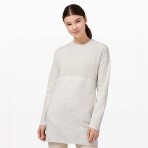 Lululemon Restful Intention Sweater in Light/Heathered Light Ivory